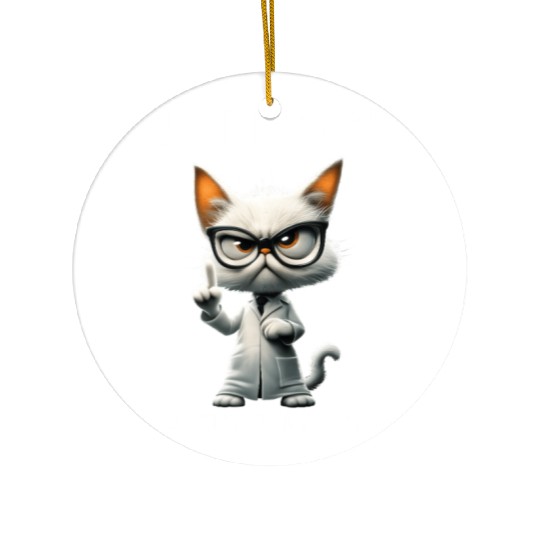 I'm Going To Try Science Science Cat Meme Ceramic Ornaments