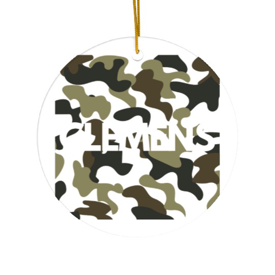 Clemens Name Ceramic Ornaments Men Good Quality Camouflage