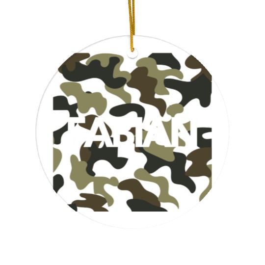 Fabian Name Ceramic Ornaments Men Good Quality Camouflage