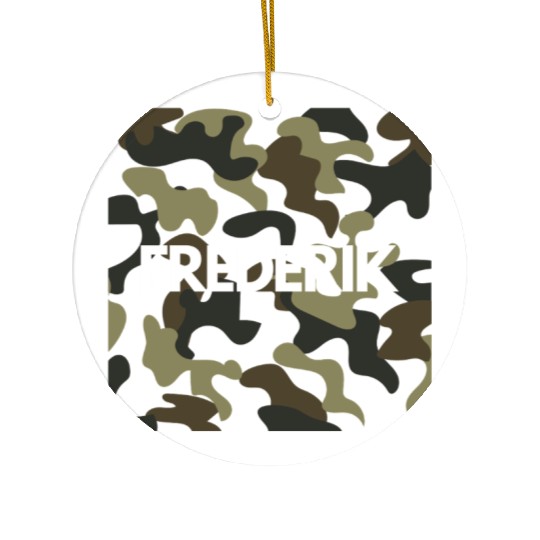 Frederik Name Ceramic Ornaments Men Good Quality Camouflage