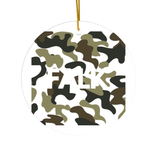 Falk Name Ceramic Ornaments Men Good Quality Camouflage