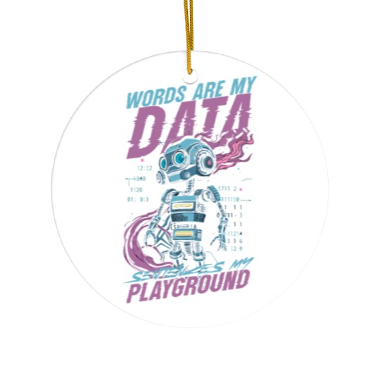 Computer Linguist Ceramic Ornaments