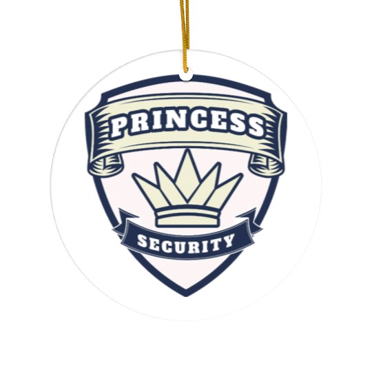 princess security birthday Ceramic Ornaments