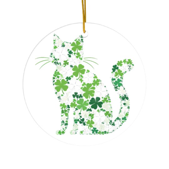 Catrick's Day – Lucky Cat Celebration Ceramic Ornaments