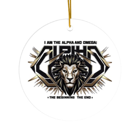 The Eternal King: Alpha & Omega Ceramic Ornaments