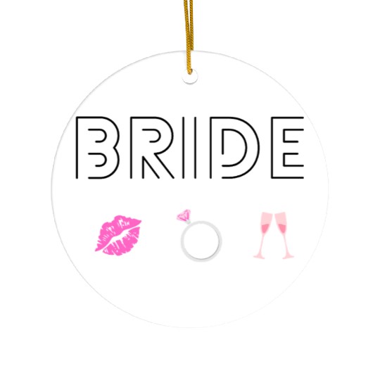 Bride wedding Ceramic Ornaments