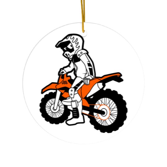 Rider MX Motocross character racing sport Ceramic Ornaments
