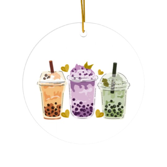 Boba tea lover Ceramic Ornaments