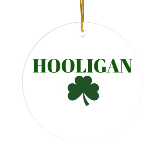 Hooligan with Clover Ceramic Ornaments
