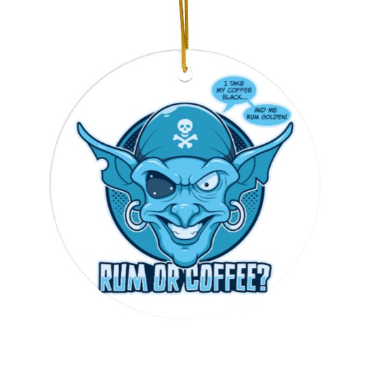 Rum or Coffee Ceramic Ornaments