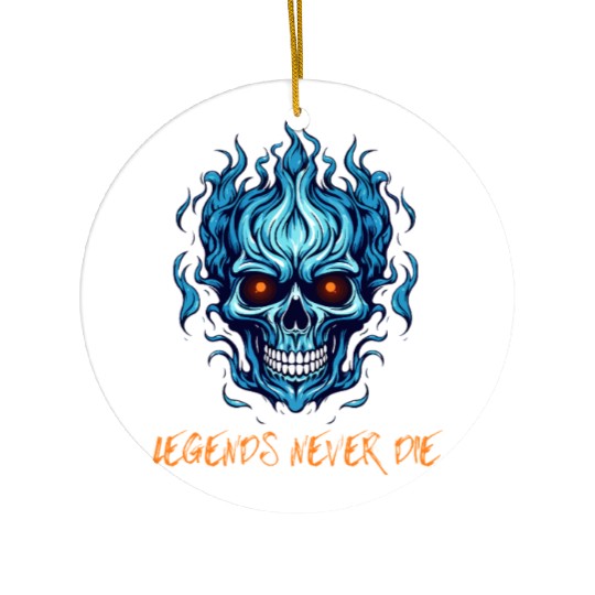 Legends never die Ceramic Ornaments