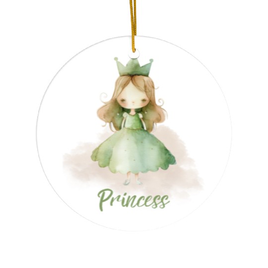 Princess Baby Bodysuit, Cute Infant Jersey One Pie Ceramic Ornaments