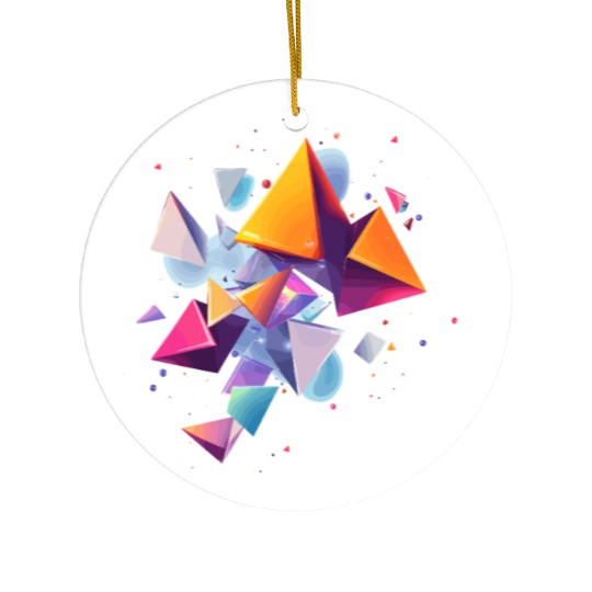 Creative colorful shapes Ceramic Ornaments