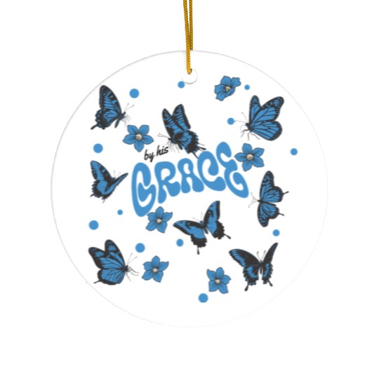 By His Grace Christian Catholic Ceramic Ornaments