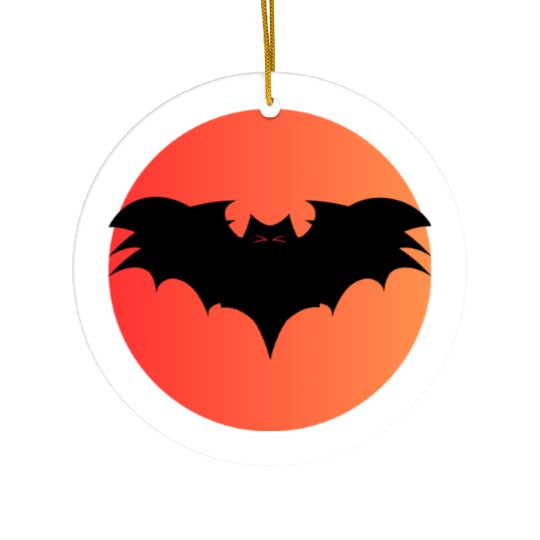 Bat Sun Ceramic Ornaments