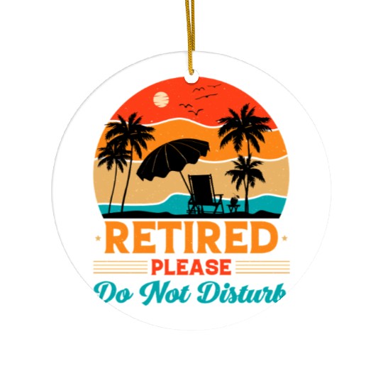 Retired Please Do Not Disturb Fun Ceramic Ornaments