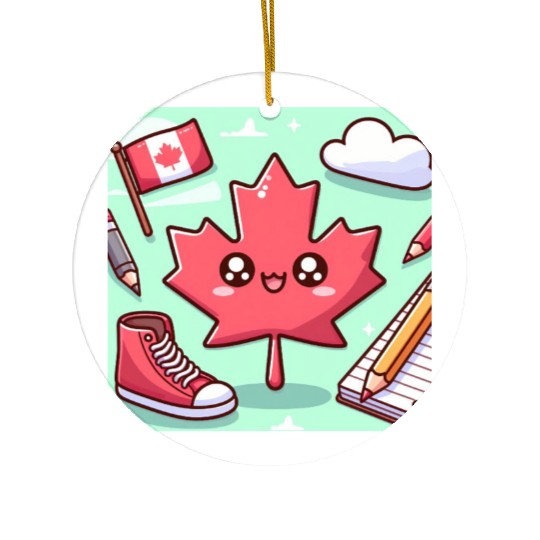 School Canada Ceramic Ornaments