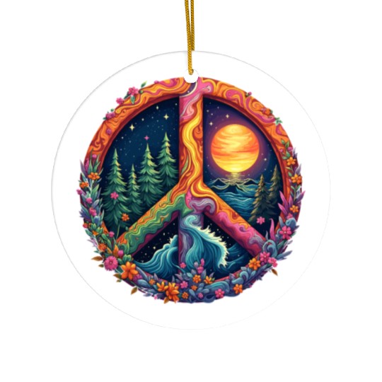 Peace on Earth Ceramic Ornaments