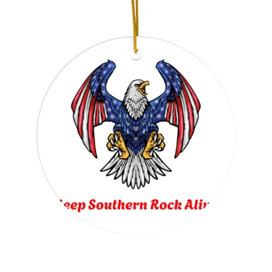 Keep Southern Rock Alive Ceramic Ornaments