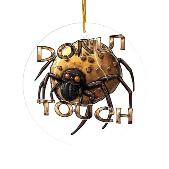 Donut Spider Funny Pun Ceramic Ornaments