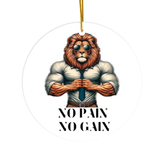 Hakunas No Pain No Gain Ceramic Ornaments