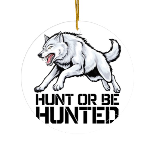 Alpha Wolf Ceramic Ornaments