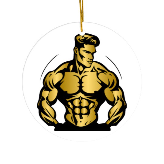 workout gym theme Ceramic Ornaments