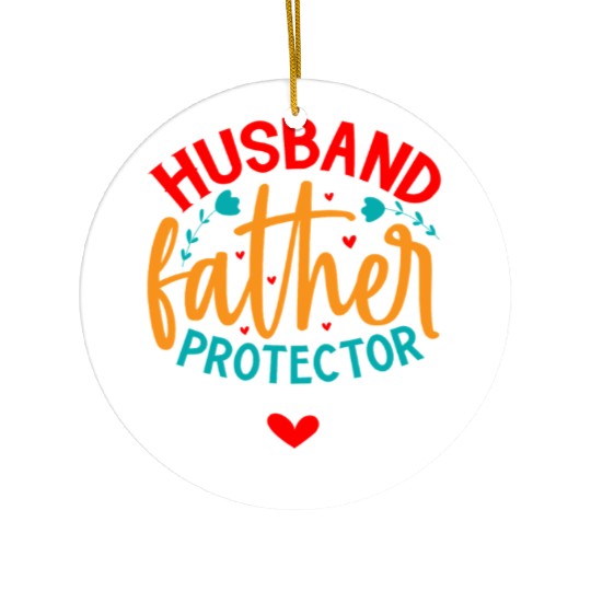 Fathers Day Daddy Protector Hero Ceramic Ornaments