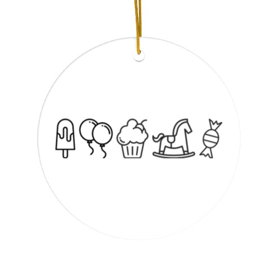 Icon kids Ceramic Ornaments