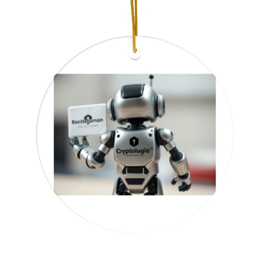 Rocketman Robot Ceramic Ornaments