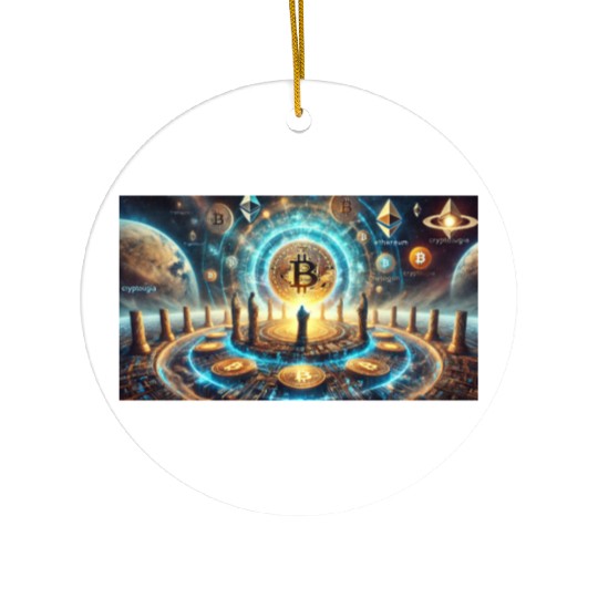 Bitcoin World Ceramic Ornaments