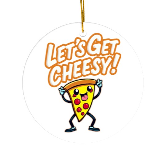 Let s Get Cheesy Ceramic Ornaments