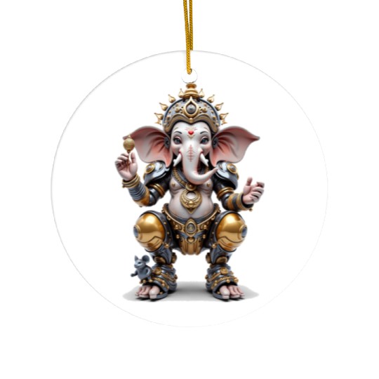 Ganesha, Hindu God Ceramic Ornaments