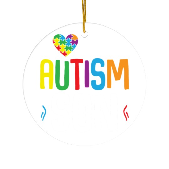 Autism Awareness Gift Parents Son Ceramic Ornaments