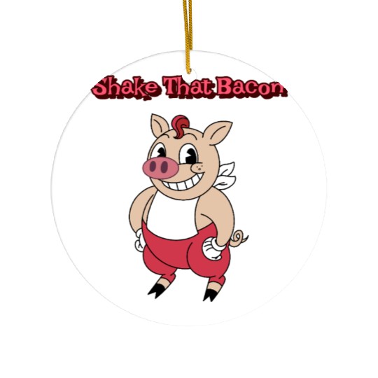Dancing Pig | Shake That Bacon | Unisex | Ceramic Ornaments