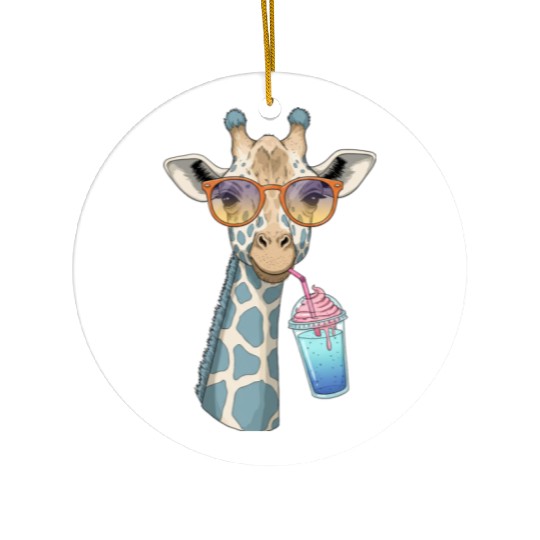Funny Silly Animals Cute Cartoon Comedy Design Ceramic Ornaments