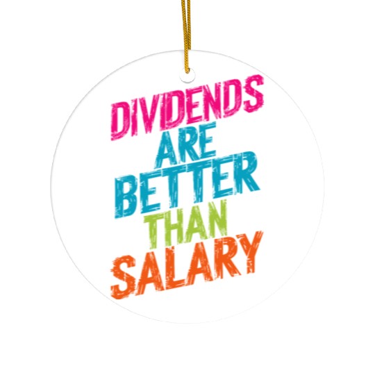 Dividends Win - The Secret to Financial Freedom Ceramic Ornaments