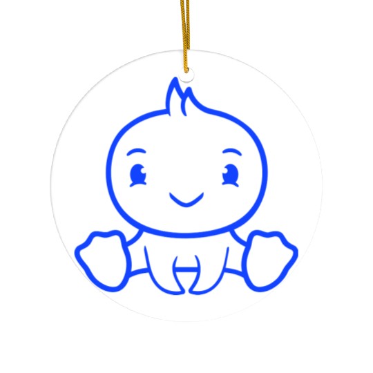 Bird Sitting Happy Duck Cute Cute Friendly Sweet Ceramic Ornaments