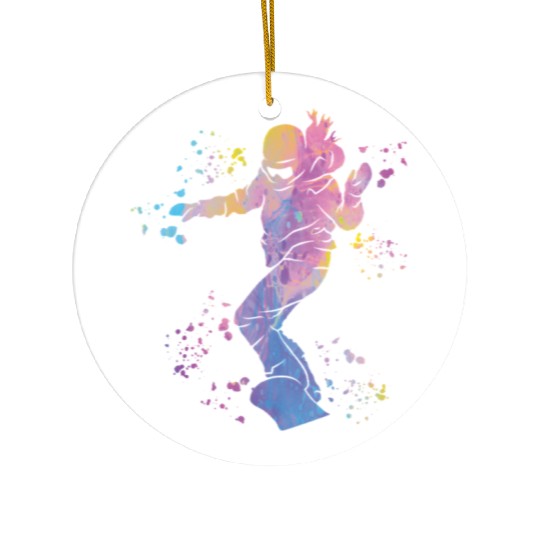 Snowboarder Snowboard Snowboarding Ceramic Ornaments