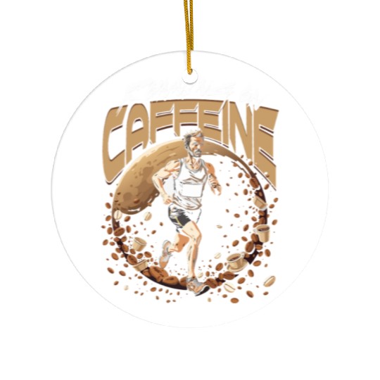 Marathon Marathoner Running On Caffeine Ceramic Ornaments