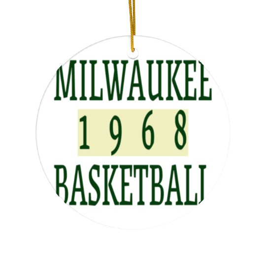 Milwaukee Basketball 1968 Classic Ceramic Ornaments