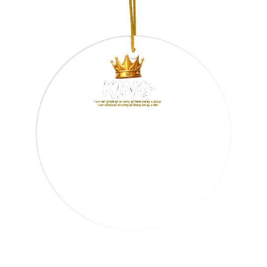 Courageous King:Wear Your Strength with Confidence Ceramic Ornaments