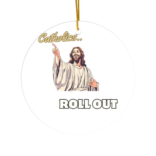 Catholics Roll Out- Jesus Transformer Ceramic Ornaments