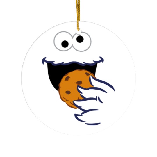 Sesame Street Costume Design Cookie Monster Ceramic Ornaments