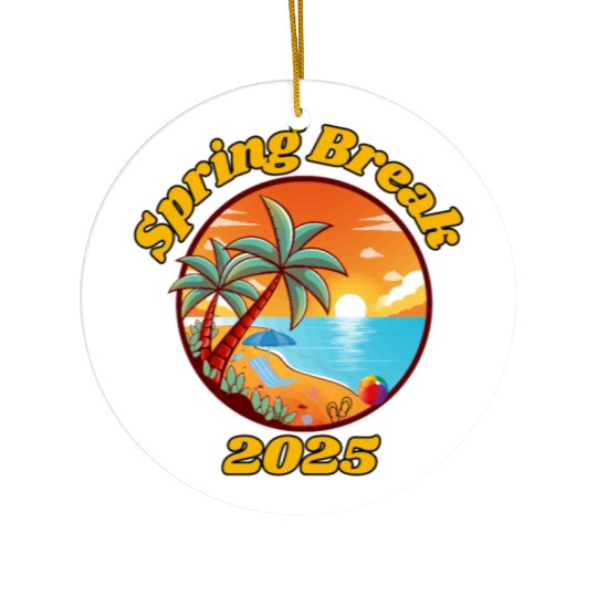 Spring Break 2025 Ceramic Ornaments