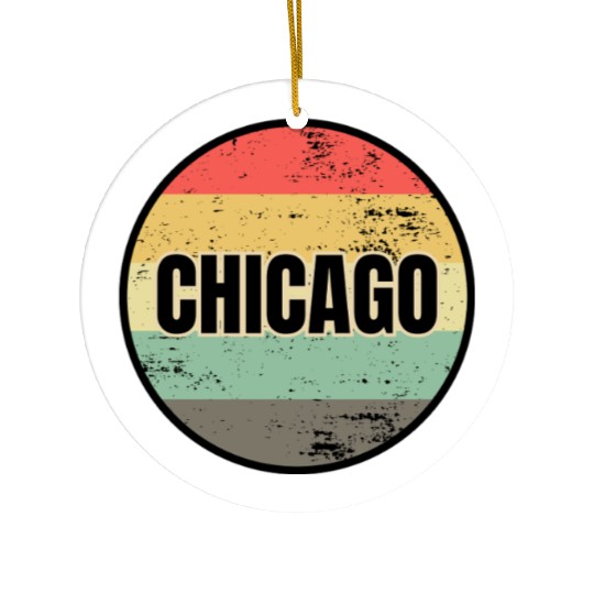 Chicago Ceramic Ornaments
