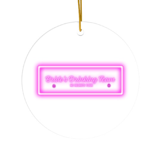 Bride's Drinking Team – No Regrets Tour Ceramic Ornaments