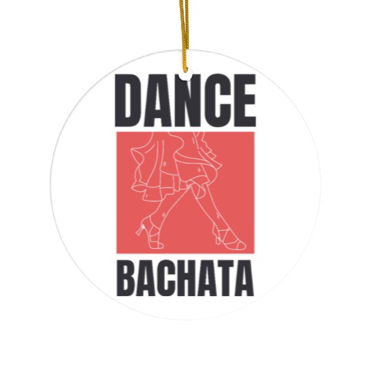 Dance Bachata, Latin music. Ceramic Ornaments