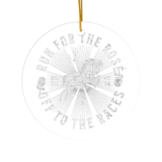 Run for the Rose Ceramic Ornaments