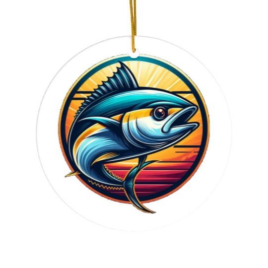 Yellowfin Tuna – Ocean Wanderer Ceramic Ornaments